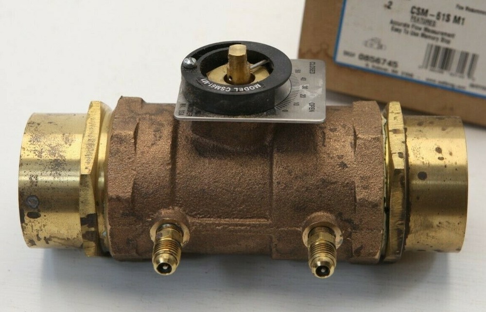 Watts Accurate Flow Measurement Valve 2" CSM-61S M1 0856745 Missing Brass Caps
