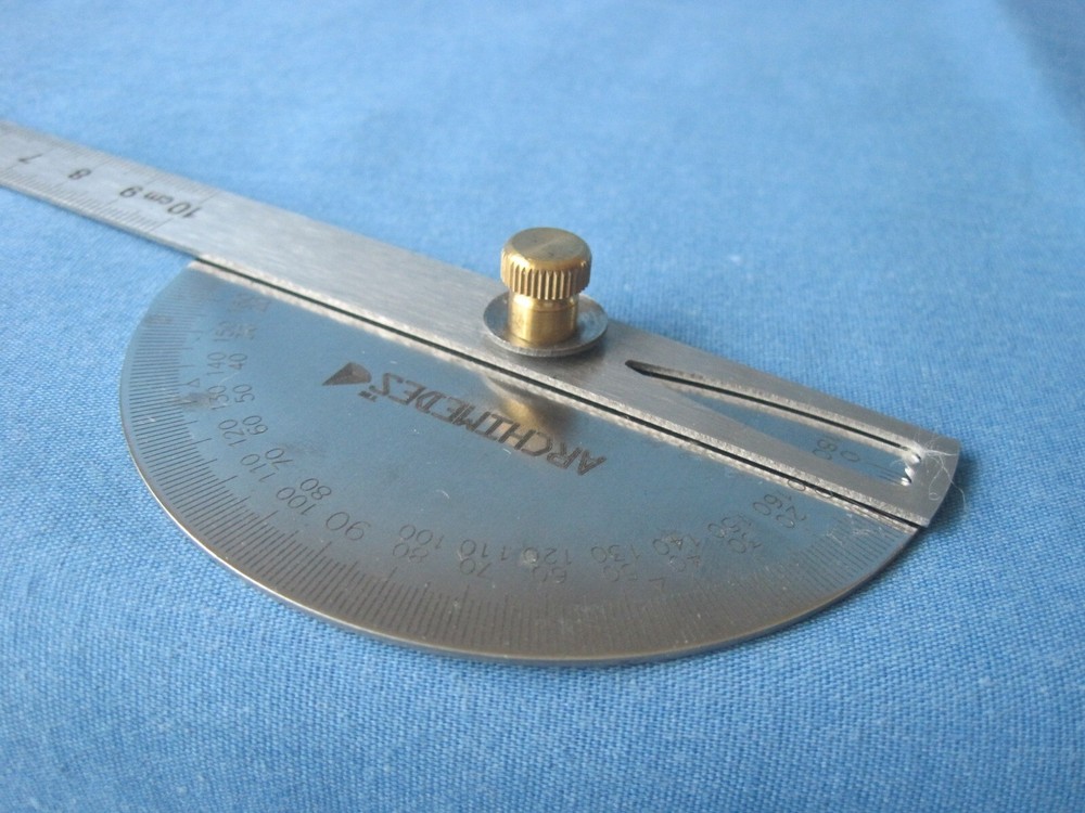 Tool. Measuring. Protractor with Line. Tool. Instrument.