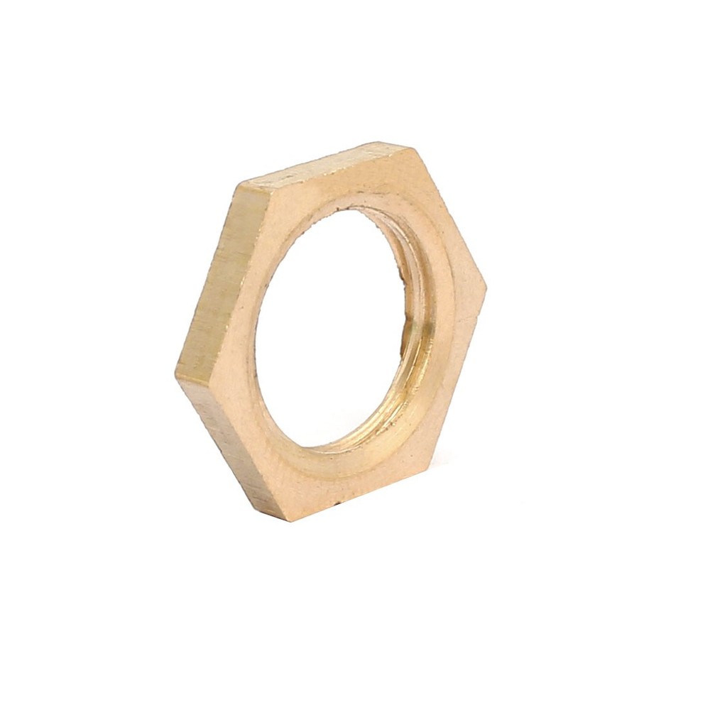 15 Pcs 1/4BSP Female Thread Brass Hex Nut Pipe Fitting Locknut