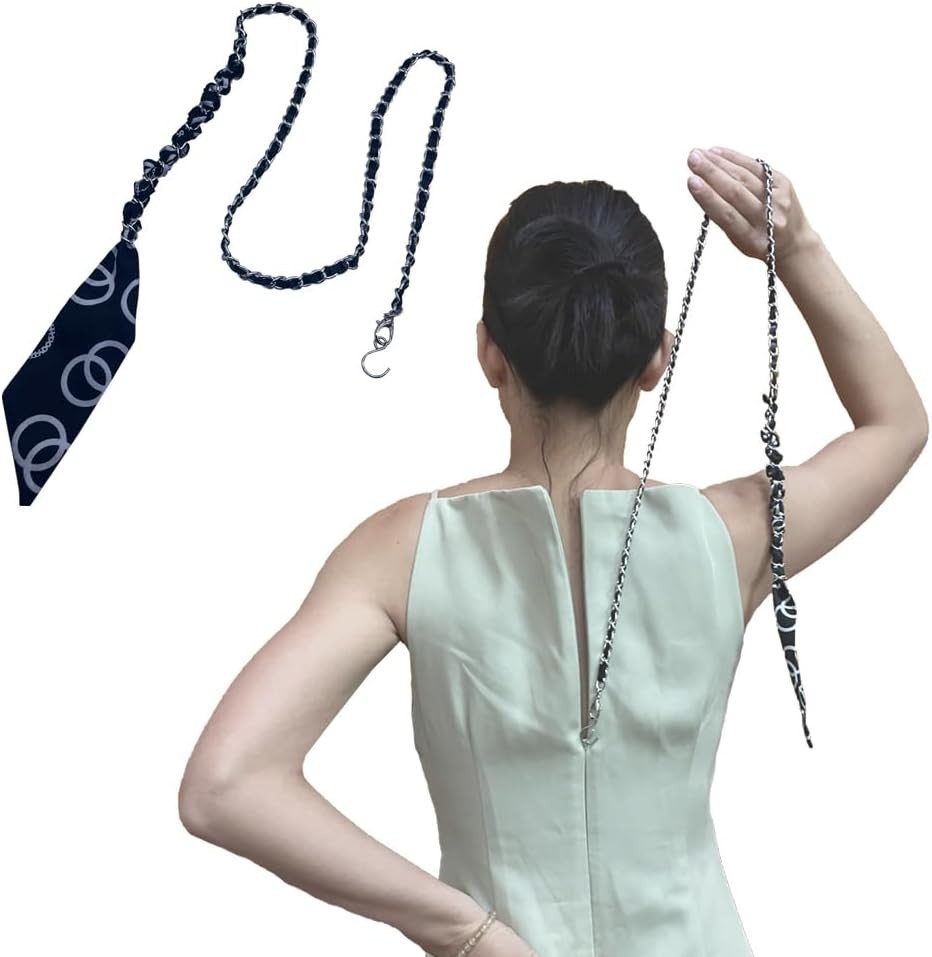 ZipSeven Zipper Puller for Dress and Boots Helper Zip Standard, Black