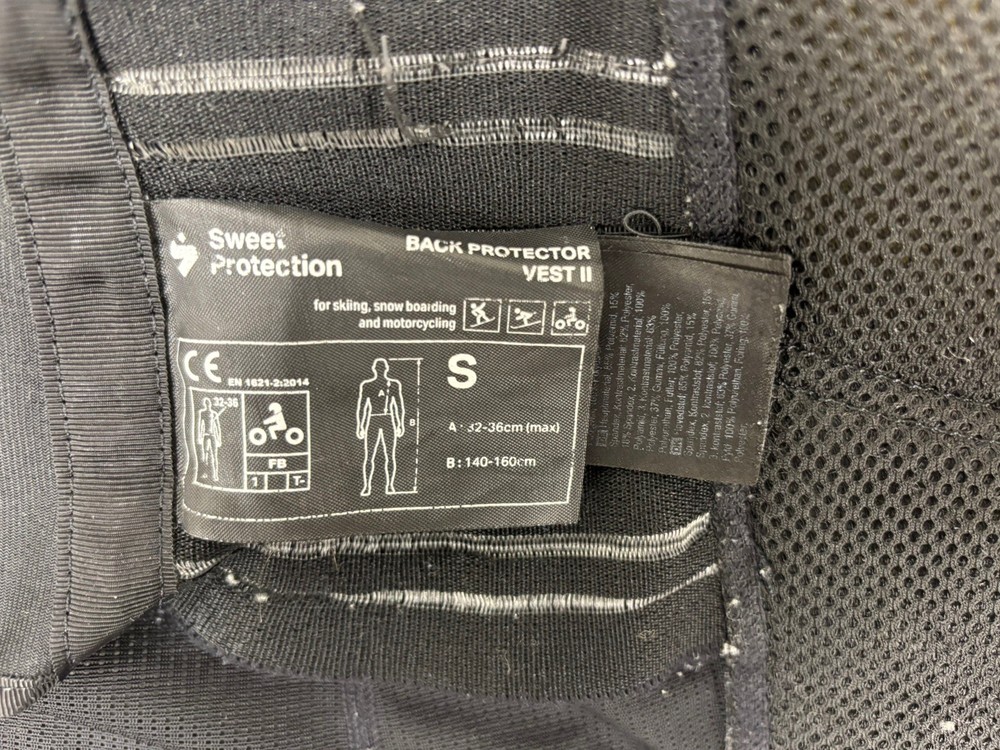 Sweet Protection Back Protector 2 Size S
