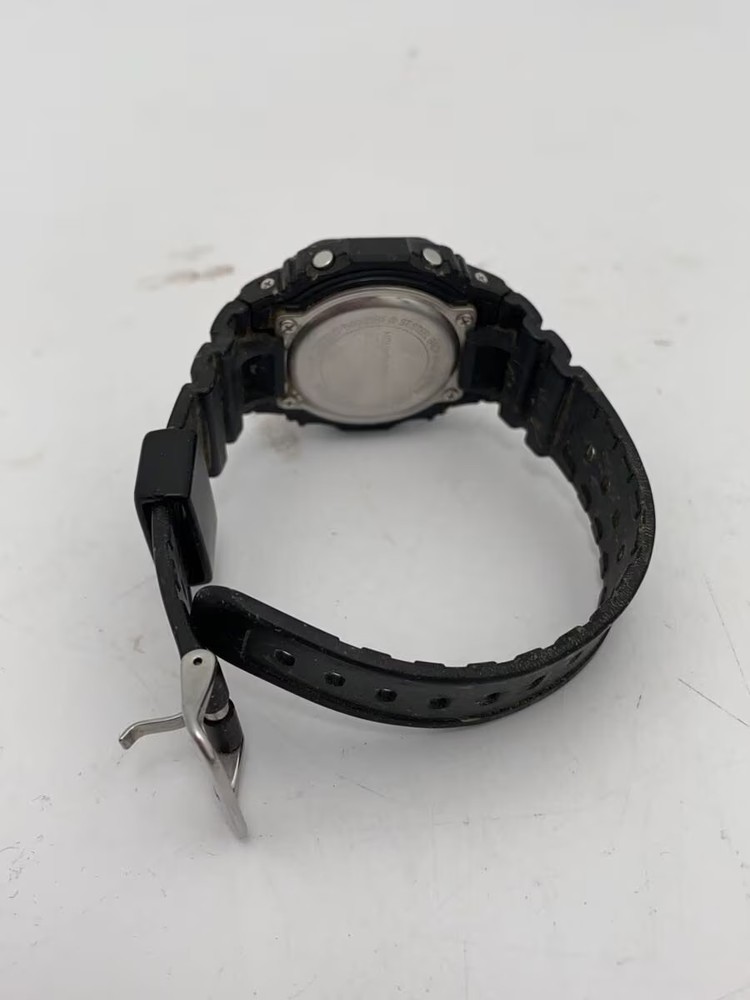 CASIO Solar Wristwatch G SHOCK Rubber Black Black