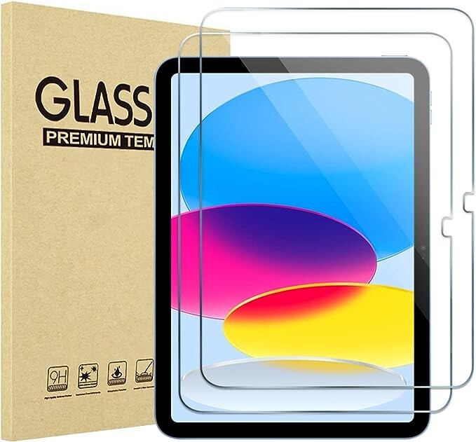 2-Pack For iPad 10th Generation Tempered Glass Screen Protector Privacy / Clear