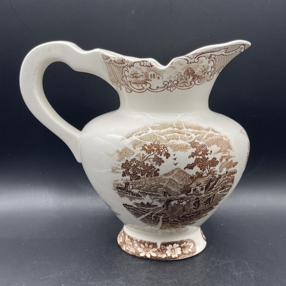 Pitcher Creamer Ceramic Rural Scenic View