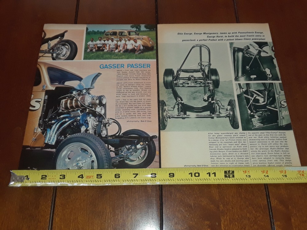 OHIO GEORGE HURST 1948 GASSER ORIGINAL 1965 ARTICLE