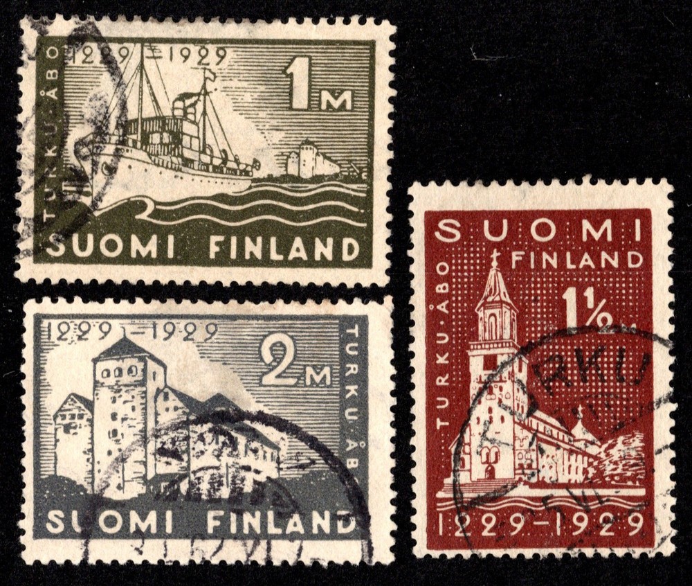 Finland Scott 155-157 Used.