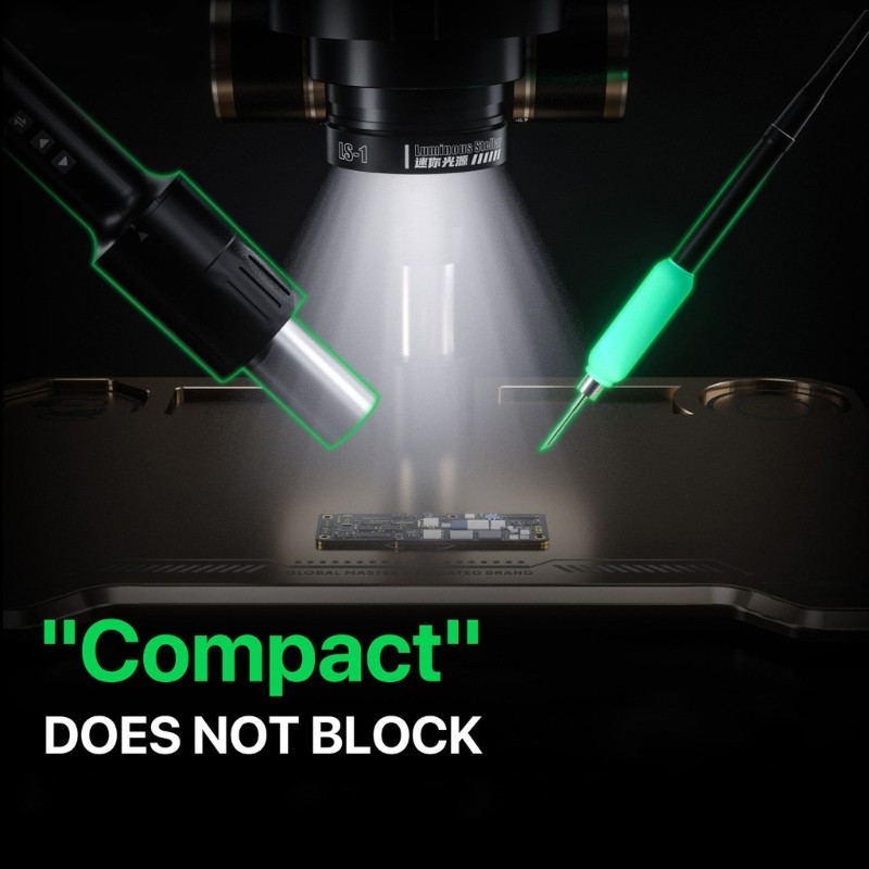 Compactly 55mm Microscope LED Light Illuminators MultiLevel Brightness Control