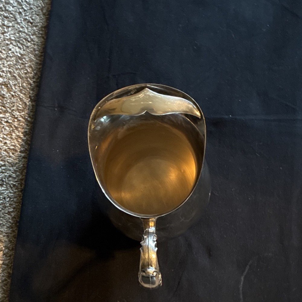 Victorian Style Silverplate Pitcher Ornate Handle & Feet