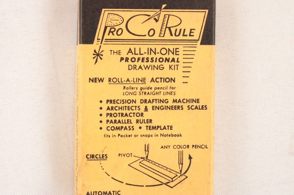 VTG Pro Co Rule Ruler Multi-Function Roller Professional Drawing Tool Kit USA