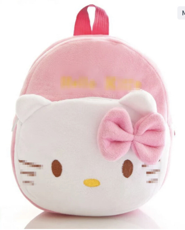 Hello Kitty Kids Plush Backpack 10” Height by 9” Width
