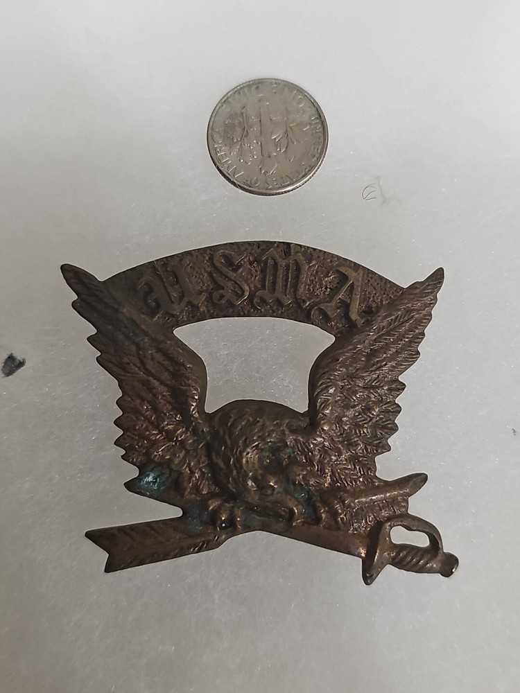 Rare Civil War U S Marines Solid Brass