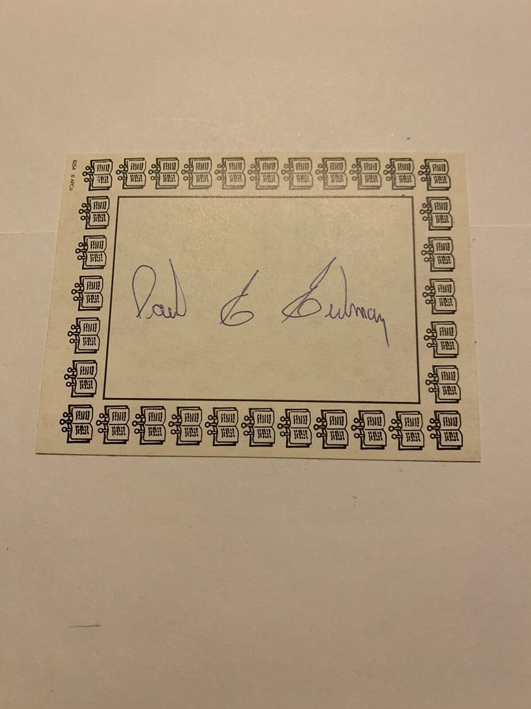 Paul Erdman Author Signed Bookplate Autographed New