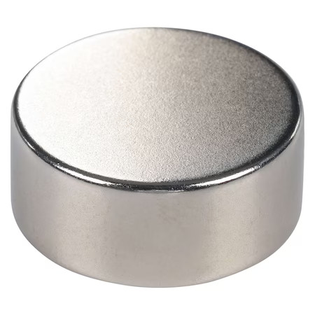 Disc Magnet, Neodymium, 15 Lb. Pull,  6Ya47