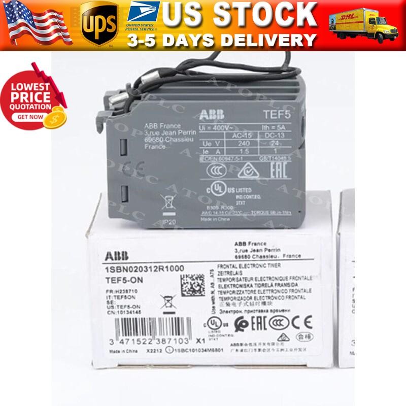 1/pieces NEW ABB Power-on Delay Head TEF5-ON Contactor Timer Module