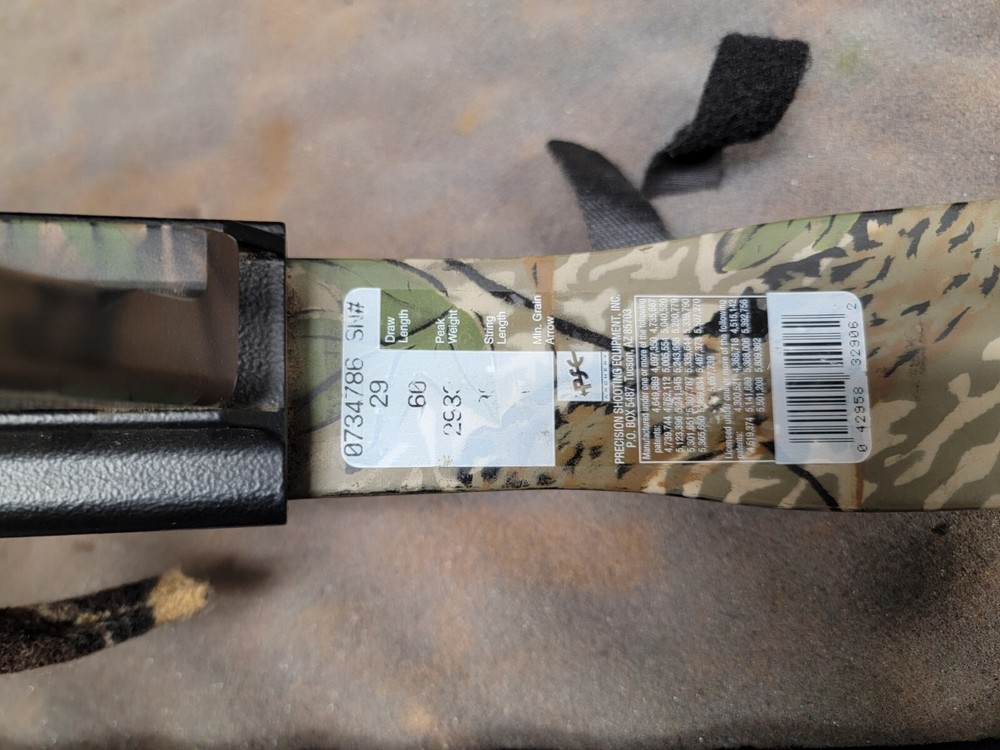 PSE Archery Carrera Right-Handed Camo Compound Bow a-x