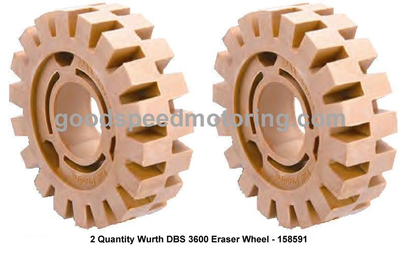 Wurth DBS 3600 Eraser Wheel - 158591 - 2 Quantity