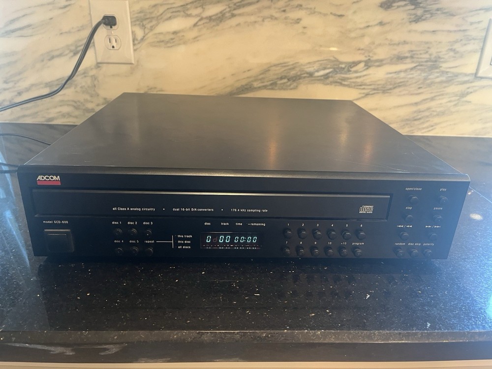 WORKS! Adcom GCD-600 5-disc Carousel CD Changer Player