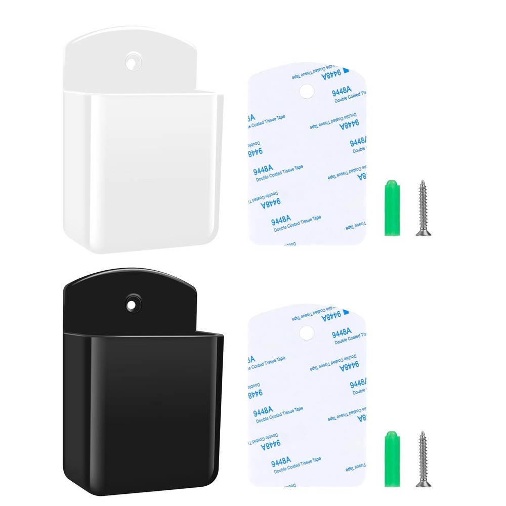 2 PCS Remote Control Holders Wall Mount, Self Adhesive Remote Control Holder