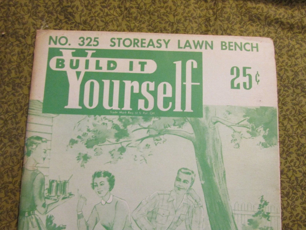 Easi-Bild Build It Yourself PATTERN COMPLETE NO. Store easy Lawn Bench