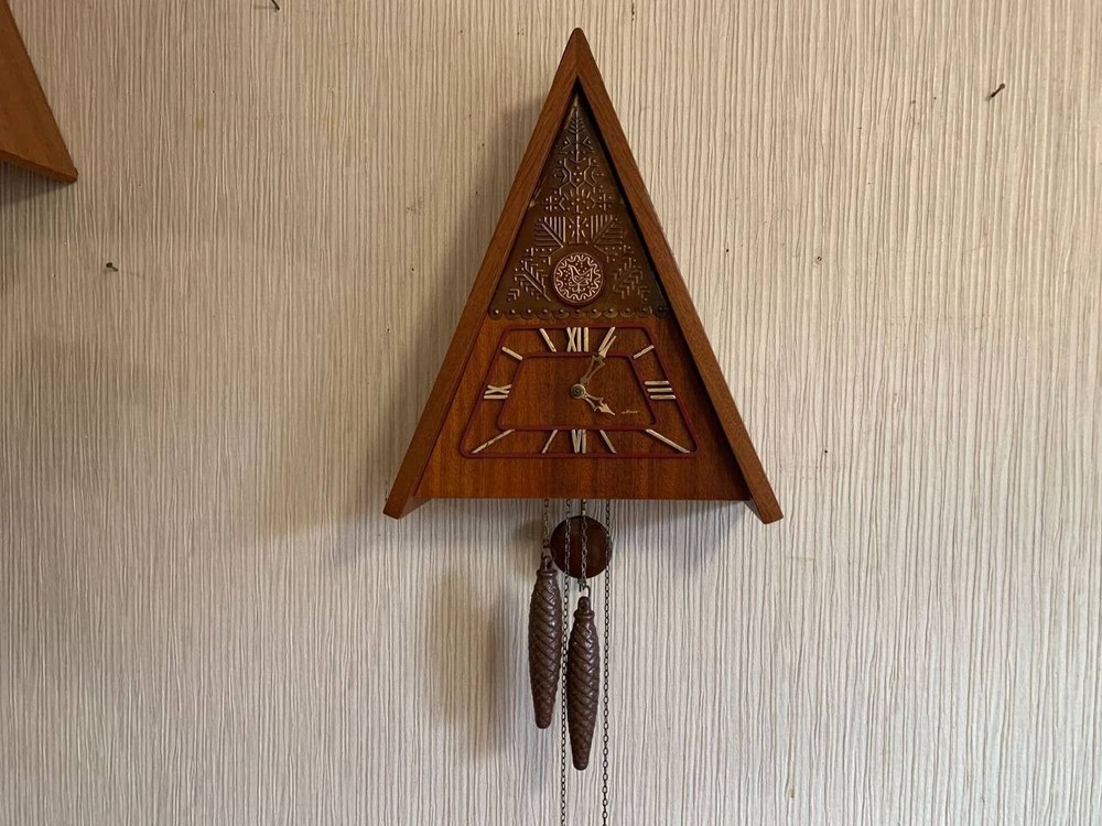 Soviet Vintage Cuckoo clock, USSR clock, Soviet working clock, Mechanical clock