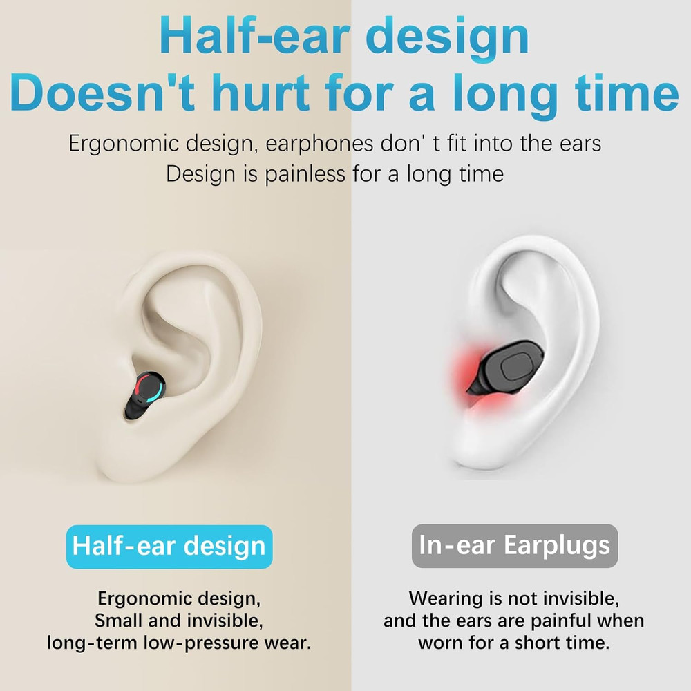 Mini Bluetooth Single Earbud Small Wireless Invisible Headphones，Single Earpho