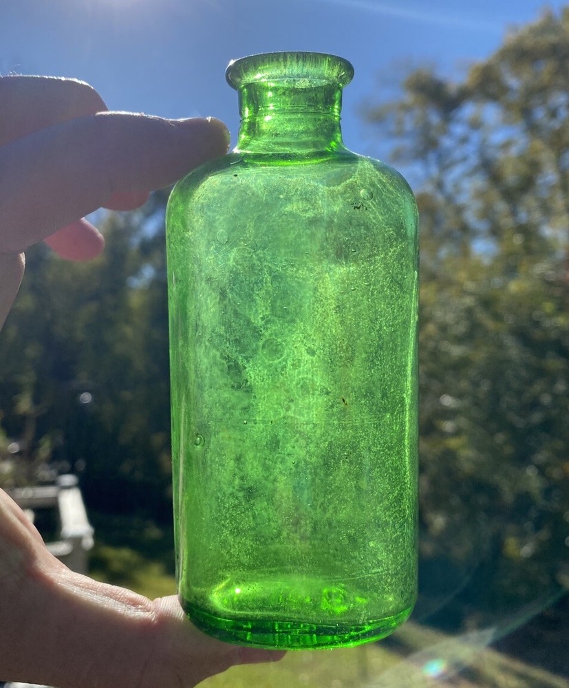 Green Owens Cork Top Bottle