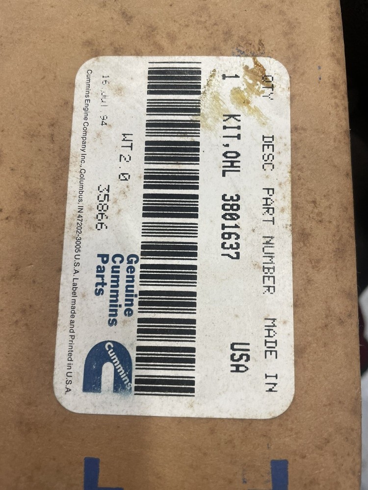 New Cummins Onan KIT,BRK 3801637