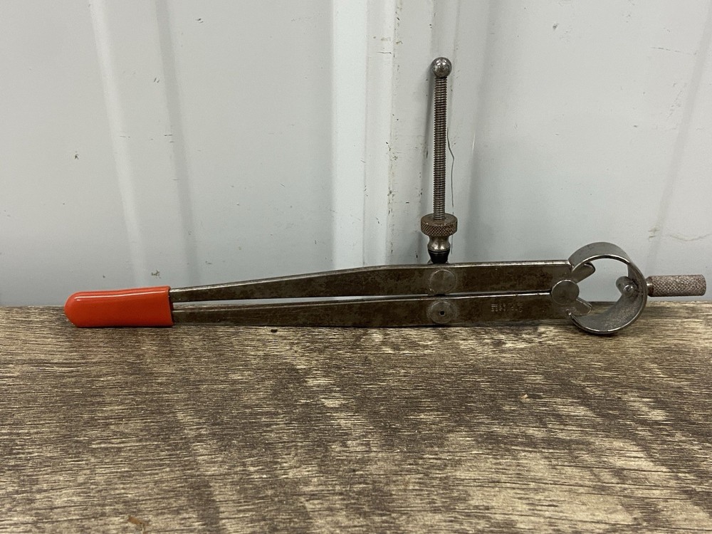 STARRETT No. 83A-6 6" Spring Divider with Flat Legs - Solid Nut - USA