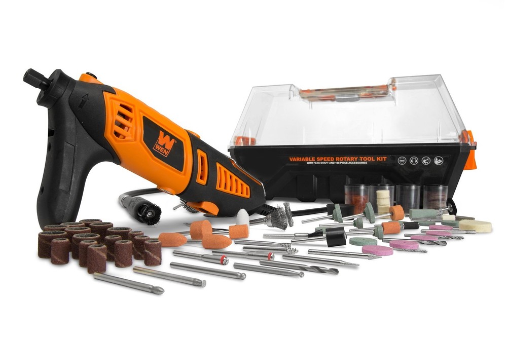 1.3-Amp Variable Speed Steady-Grip Rotary Tool with 190-Piece Accessory Kit