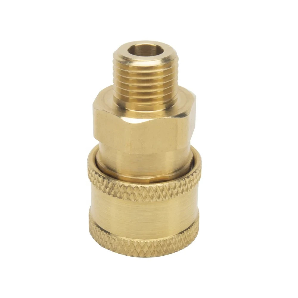 1/4 Quick Connect Pressure Washing Male NPT Thread Brass QC Coupler Socket