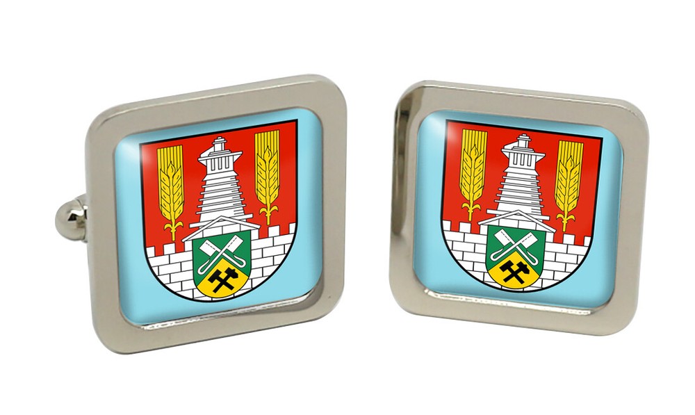 Salzgitter (Germany) Square Cufflink in Chrome Box