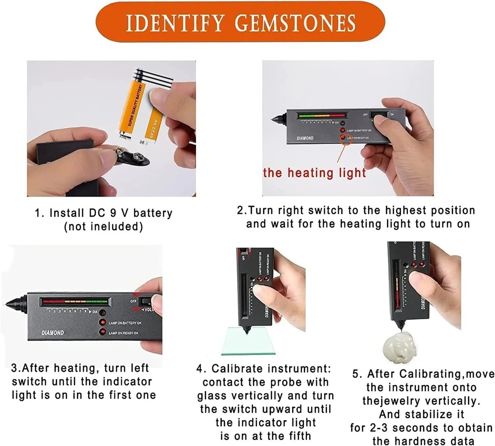 Diamond Tester Selector II - Portable Jewelry Testing Tool Kit Pen