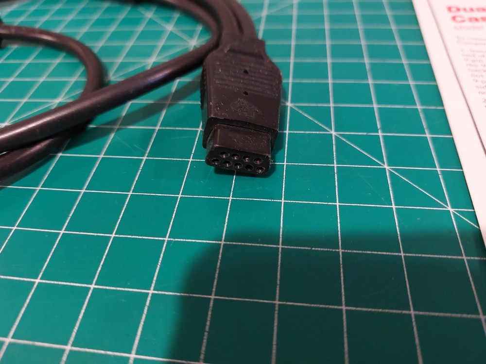 TI-99/4A TI99 Home Computer Black Dual CASSETTE CABLE PHA 2000