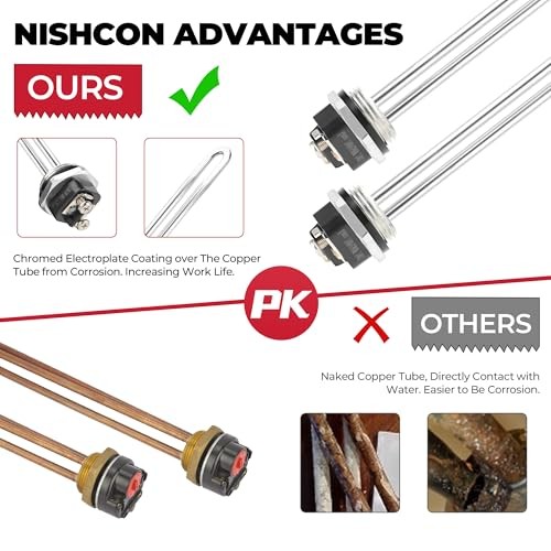 Water Heater Elements, 4500W/240V Hot Water Heater Elements Pack Including