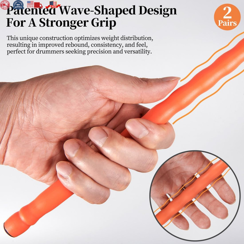 Drum Sticks 5A Drumstick 2 Pack Carbon Fiber Drumsticks