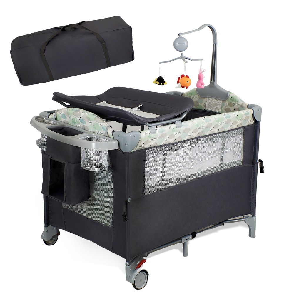 Pack & Play Playard for Baby Toddler with Changing Table Foldable Play Yard