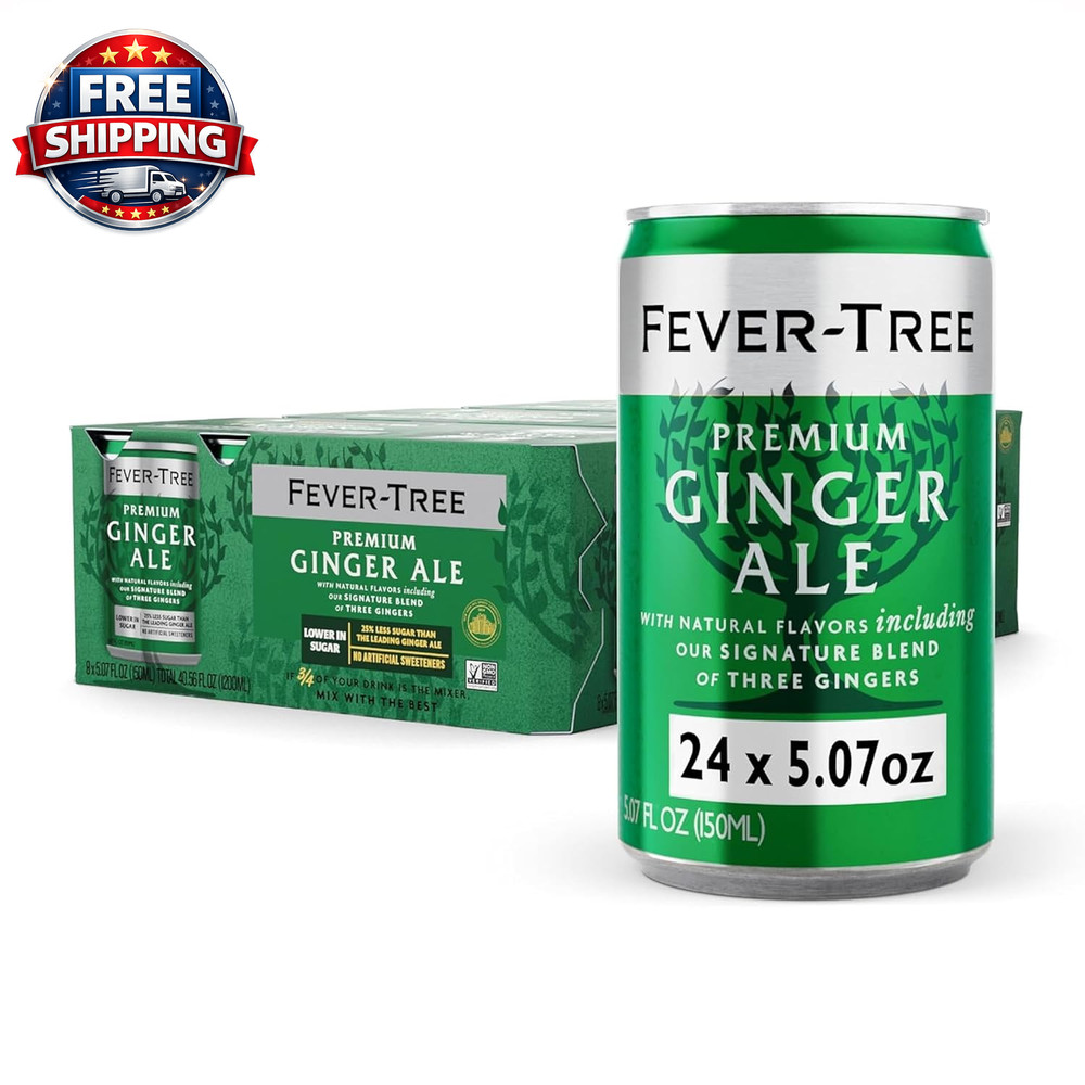 Fever Tree Ginger Ale - Premium Mixer for Refreshing Cocktails