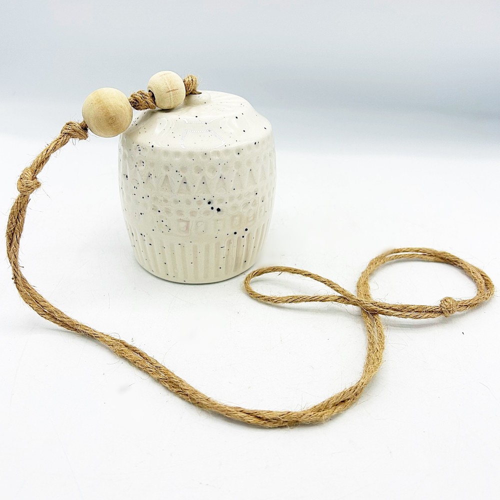 Natural Ceramic Bell Long Hanging Decor