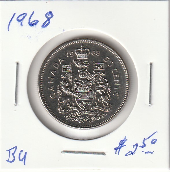 Canada 1968 50 Cents