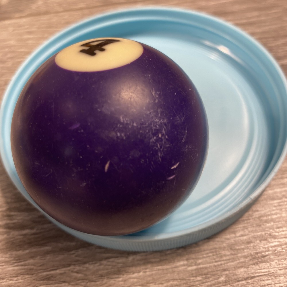 Sportcraft Replacement Billiard Pool Ball Number 4 Solid Purple