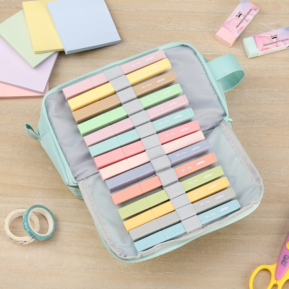 Mr. Pen- Aesthetic Highlighters, 20 pcs, Chisel Tip, 20 Pack, Pastel Colors