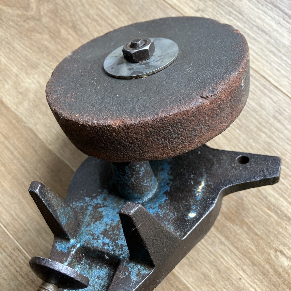 vintage iron hand cranked grinder