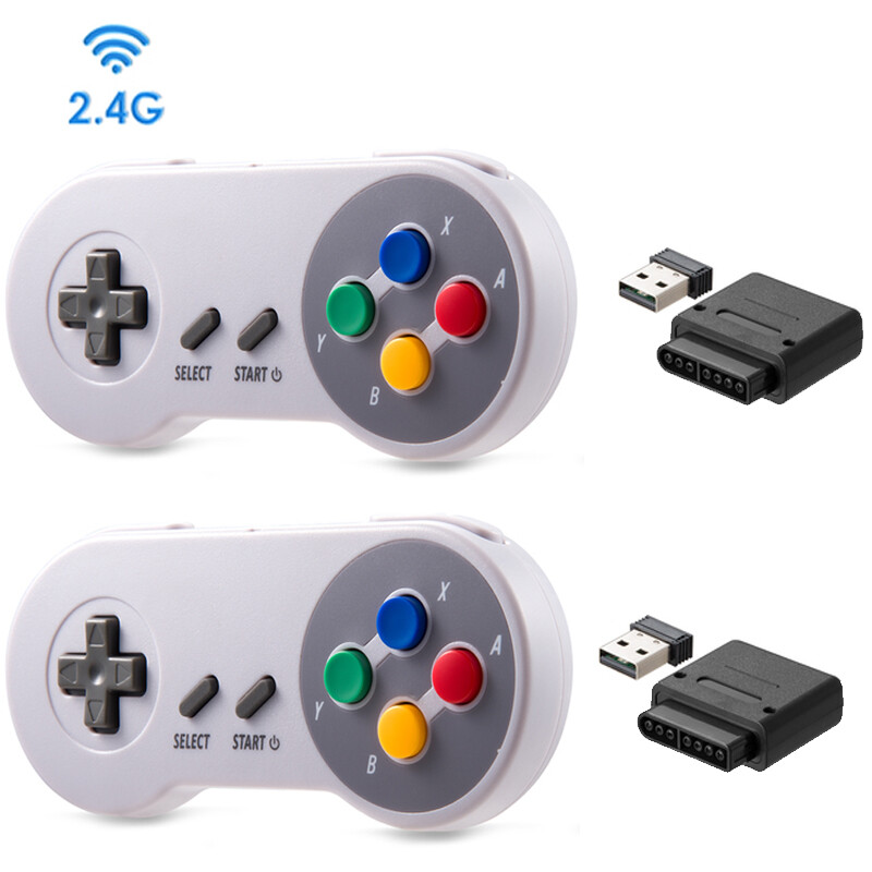 Wireless SNES Gamepad Remote Controller For Original Super SNES Console & SFC US