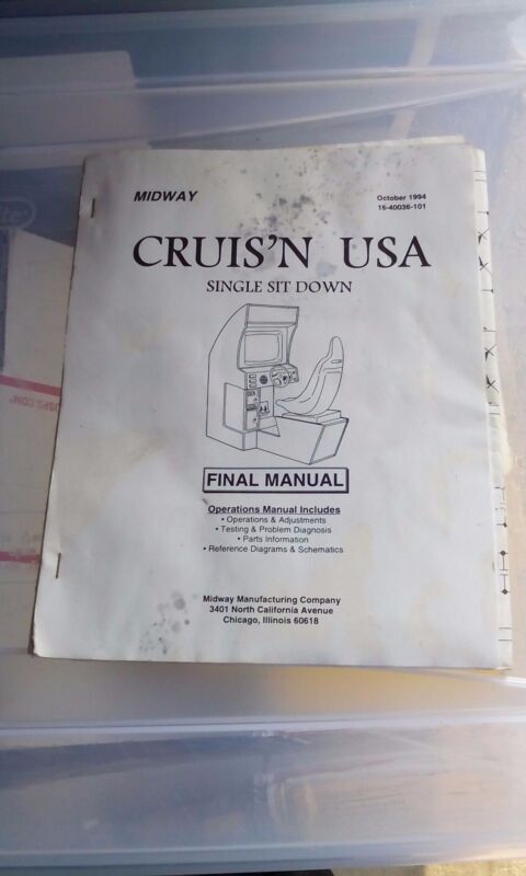 cruisin usa arcade manual