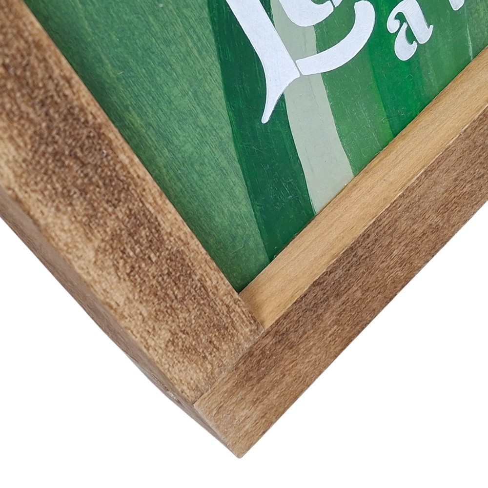 Easter St Patrick Reversible Painted Wood Coffee Bar Sign