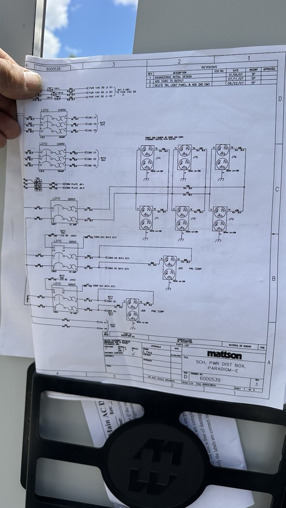 Mattson Technology Aspen II AC Power rack
