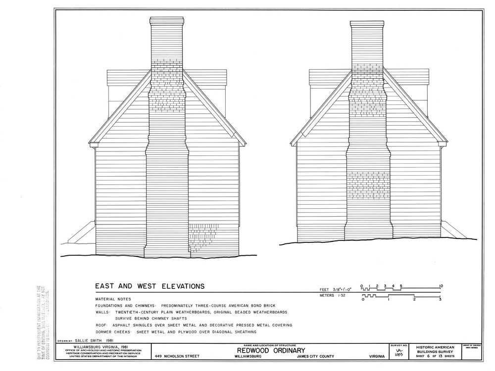 Colonial Williamsburg Timber Framed Cottage - Printed Architectural Plans