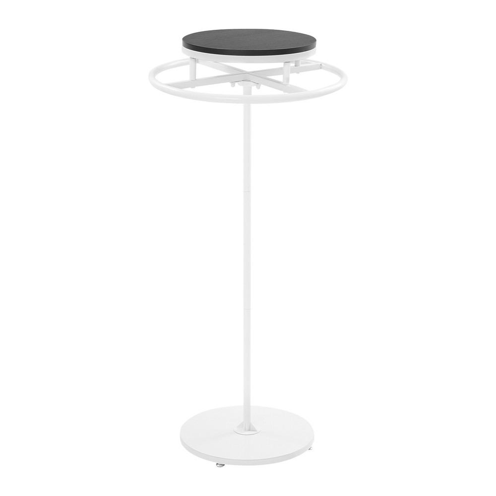Round Clothing Rack, Clothes Display Rack, Rotatable Garment Rack White