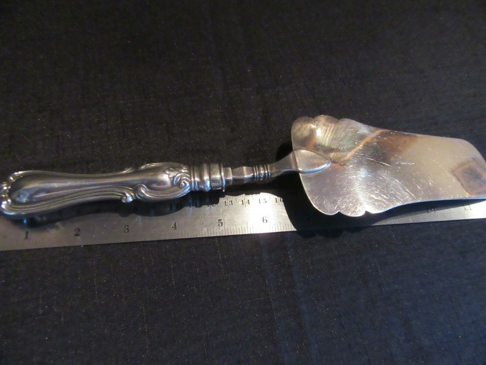 Antique Silver Plated Cake Server C.R. Carlstrom Sweeden Weighted Handle