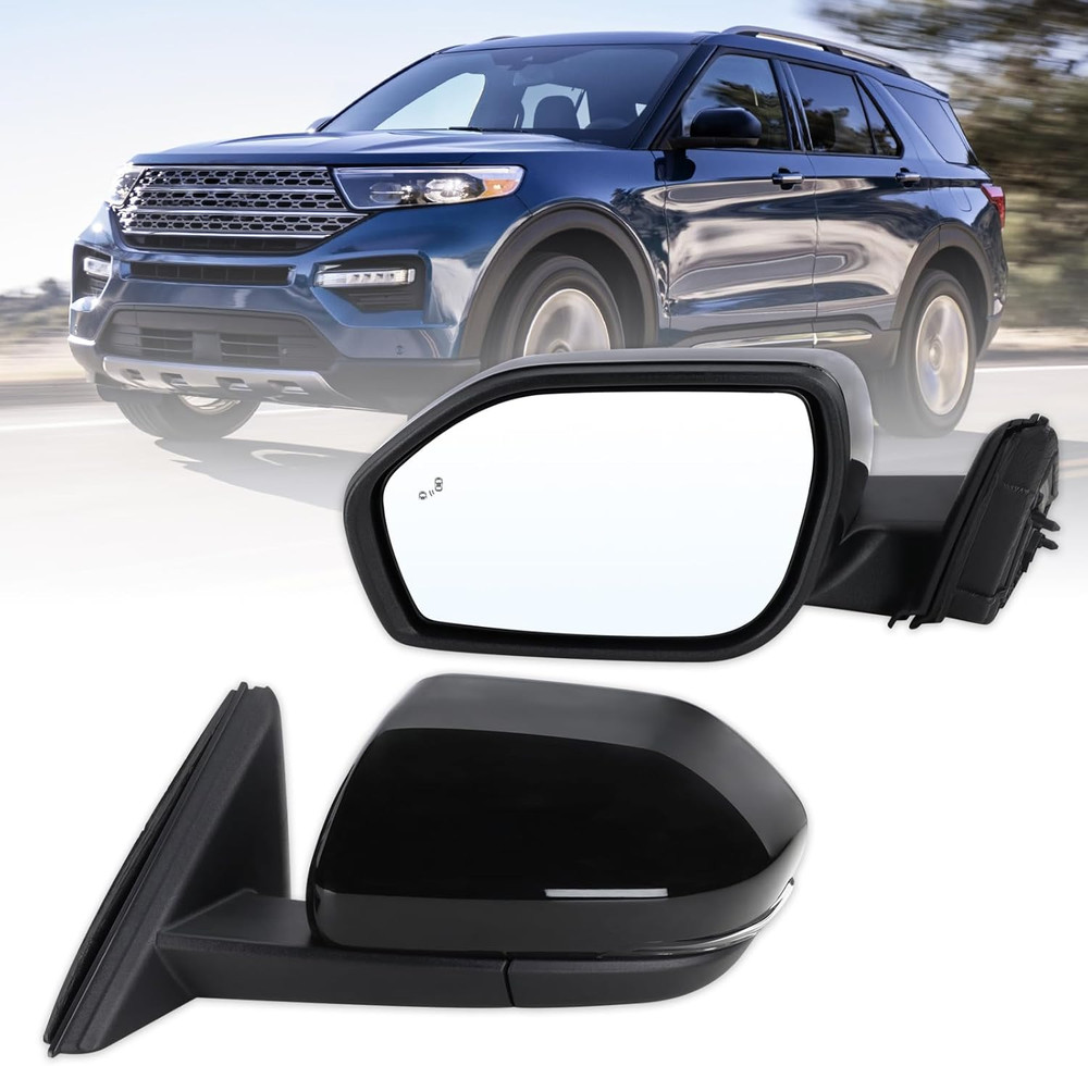 Left Driver Side Mirror Compatible with 2020 2021 2022 2023 2024 2025 Ford Explo